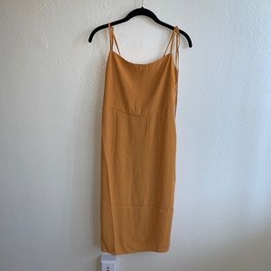 REFORMATION Mustard Mid-length dress